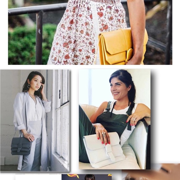 NWT Senreve Pebbled Italian Leather Crossbody Bag In Sand and dust bag included - Picture 8 of 14